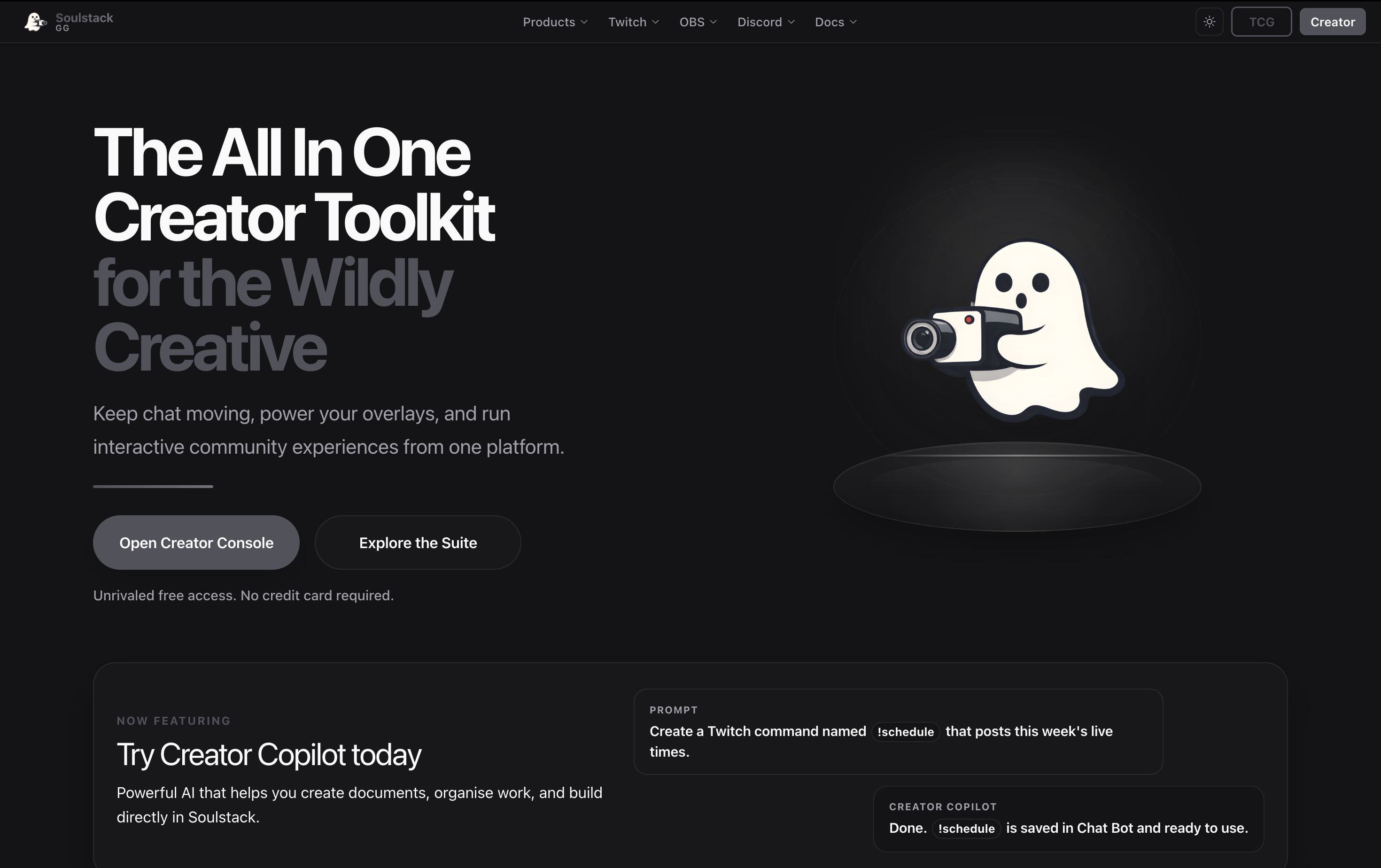 The soulstack.gg platform site